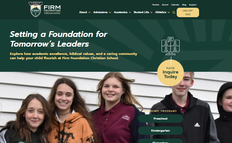 Introducing Our Updated Website! Firm Foundation Christian School